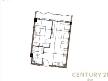 OKAZION! Apartament per shitje 1+1 Te Aluna Paskuqan! 77,600 €