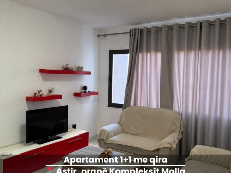 Apartament 1+1 me qira. Astir, pranë Kompleksit Molla