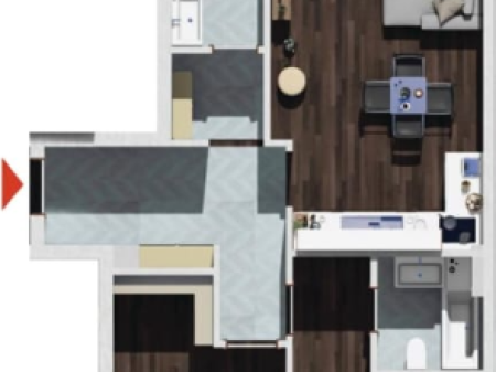 Apartment 2+1+2 for sale in Kamez