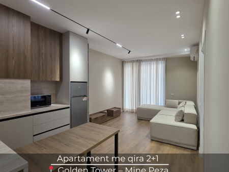 Apartament me qira 2+1 📍 Golden Tower – Rr. Mine Peza