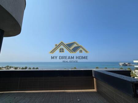 Apartment 2+1+2+Veranda for Sale in Vollga, Durres Full View of the Sea