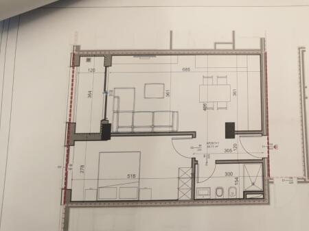 SHITET APARTAMENT 1+1 PAZARI I RI 175.000 EURO