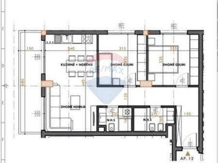 Shitet, Apartament 2+1+2, Rezidenca Mivita, Tiranë.