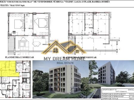 APARTAMENT 2+1 NE FAZE NDERTIMI NE PLAZH DURRES, PER SHITJE!