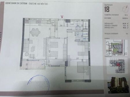 Apartament ne shitje 2+1+2