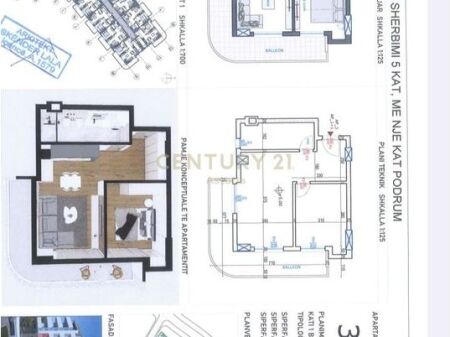 SHITET APARTAMENT 1+1 NE QERRET