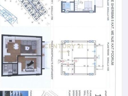 SHITET APARTAMENT 1+1 NE QERRET