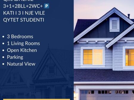 🏠In Affitto 3+1 +2Balconi + 2Bagni +🚗 Parcheggio. Terzo Piano Di Una Villa Privata, Città Studenti Tirana ALBANIA 🔥👇