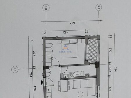 SHITET APARTAMENT 1+1 "REZIDENCA OXA ,FRESK" 84100 EURO