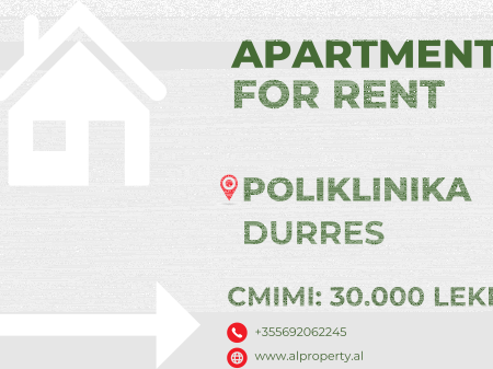 Apartament 1+1 prane poliklinikes Durres