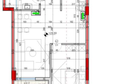 Shitet apartament 1+1 ne Astir