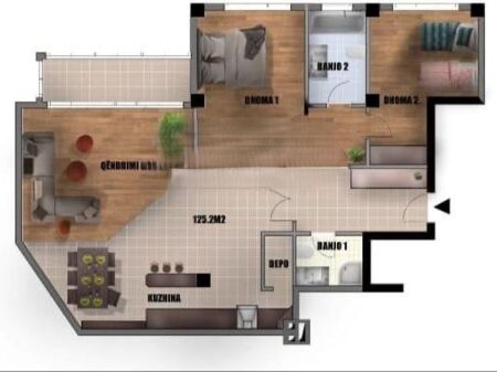 APARTMENT 2+1+2 FOR SALE, BALLET SCHOOL, TIRANA!