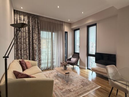 🏠FOR RENT Super Apartment 2+1+2+balcony 📍Park Gate, Elbasan Street 🏢New building, well managed 🛋️Modern furniture✨  💶 Price: 1500€   