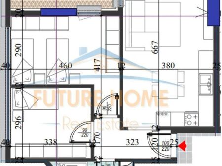 In vendita, Appartamento 2+1 Colonnade Building, Via Dritan Hoxha