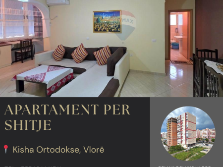 🏡 APARTAMENT 1+1 NË SHITJE – PRANË KISHËS ORTODOKSE, VLORË
