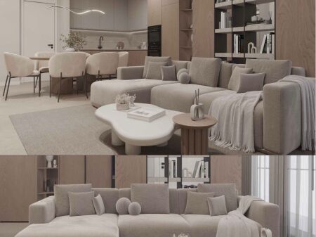 Appartamento contemporaneo 1+1 in vendita – Zona Via Bardhyl, Tirana