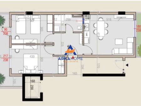 FOR SALE APARTMENT 2+1+BALCONY " CIELO RESIDENCE " 186000EURO