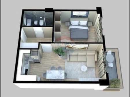 Shitet apartament 1+1 te Palm Pardise Residence