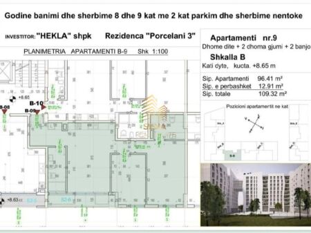 Appartamento 2+1+2+Blk in Vendita, Porcelan – Residenza “Porcelan 03”, 16.300.000 Leke