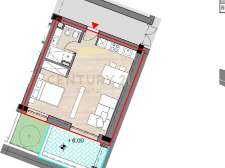 STUDIO APARTAMENT PREMIUM ME PAMJE NGA DETI TE FOLIE VILLAGE, JALË!