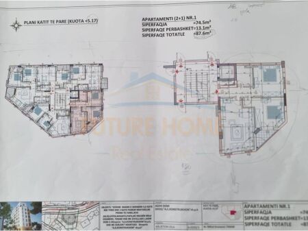 Shitje, Apartament 2+1, shkolla Mihal Grameno