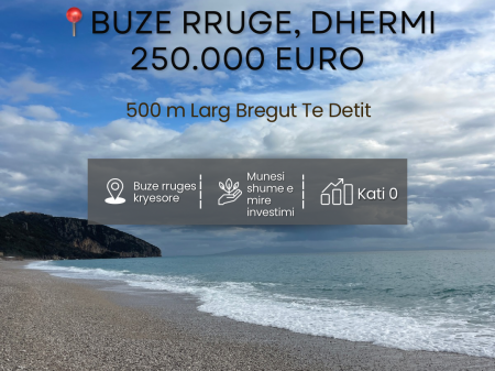 Business premises for sale by the road near the coast in Dhermi