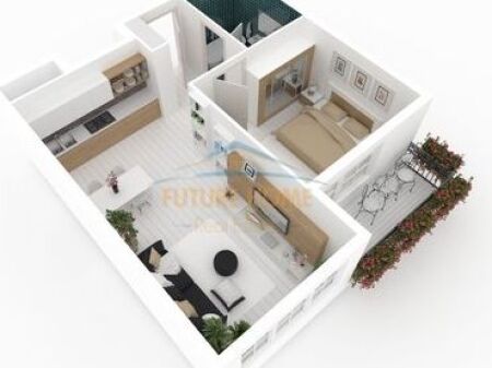 Shitet, Apartament 1+1, Ali Dem, Tirane.