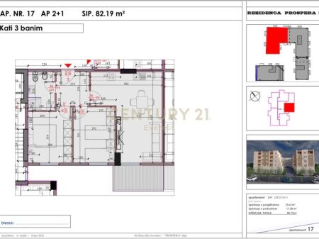 SHITET APARTAMENT 2+1 TEK KODRA E LIQENIT NE PASKUQAN