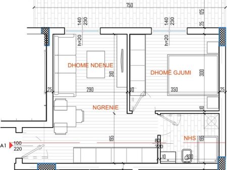 SHITET APARTAMENT 1+1 RRUGA E KAVAJES 10.340.000 LEKE