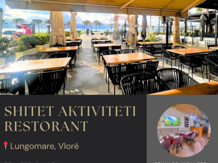 BUSINESS FOR SALE – RESTAURANT ON THE FRONT LINE, LUNGOMARE VLORË