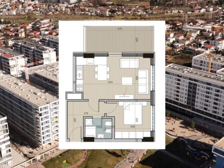 In vendita 1+1 a Univers City OKAZION JUG