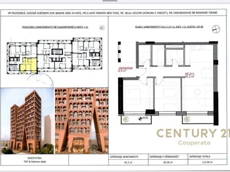 SHESIM APARTAMENT 2+1 - IM RESIDENCE, KOMUNA E PARISIT