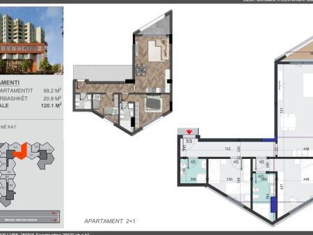 Colonnade Residence, Appartamento 2+1 in Vendita
