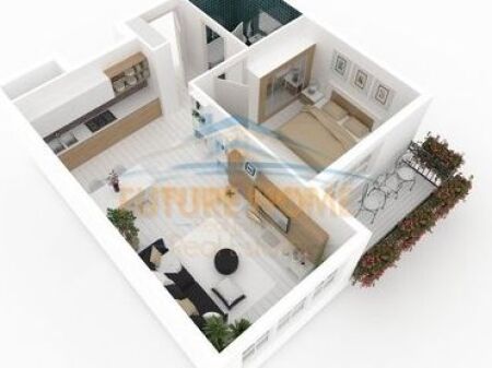 Shitet, Apartament 1+1,Unaza e Re, Tirane