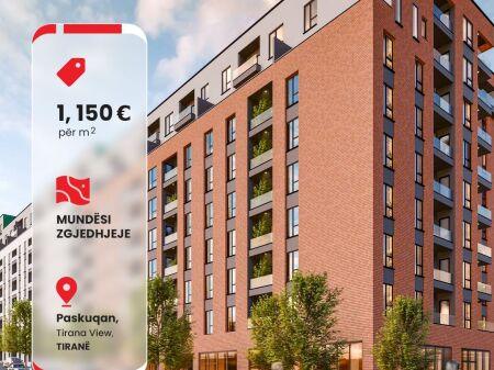 Apartments for sale - Tirana View Residence, Paskuqan!