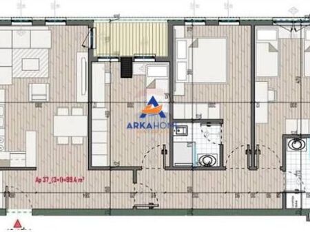JEPET ME QERA APARTAMENT 3+1 "ZOGU ZI " 1200 EURO