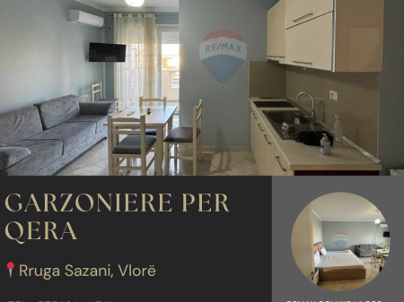 Apartament me Dy Garsoniere – Për Qira Vjetore | Rruga Sazani, Vlorë