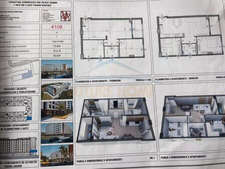 In vendita, Appartamento 2+1, Residenza "VM", Golem, Kavajë