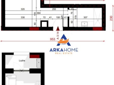 STUDIO APARTMENT FOR SALE " GEGA OIL , PASKUQAN " 63,457 EURO( 1150 EURO / M2)
