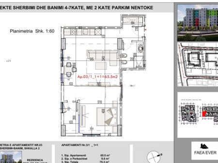 1+1+ posto auto 75m2 Paskuqan