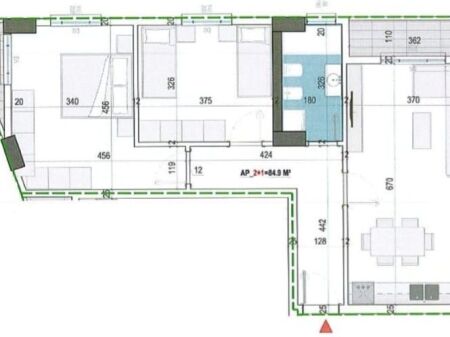 Apartment 2+1 for sale – Paskuqan