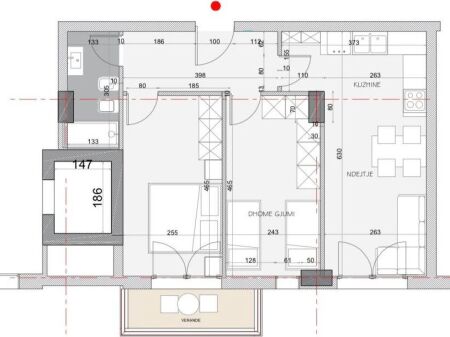 SHITET APARTAMENT 2+1 KAMEZ 6.600.000 LEKE