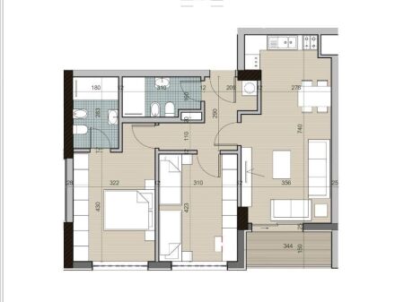 Apartment For Sale 2+1 At Univers City Complex (ID B120725) Tirana