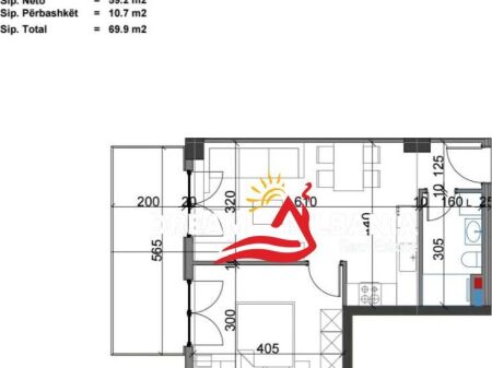 1+1 Apartments for sale at Viva Residence near Globe, Tirana (ID 41111531)