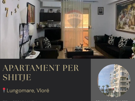 Apartament 2+1 me Garazh për Shitje në Lungomare, Vlorë
