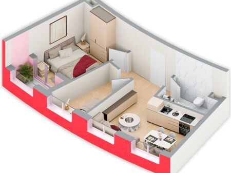 2+1 apartment for sale at Ballada residence!