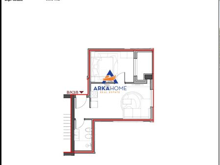 SHITET APARTAMENT 1+1+ BALLKON "PASKUQAN" 56.280 EURO