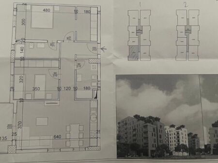 SHITET APARTAMENT 2+1+2 PRANE UET