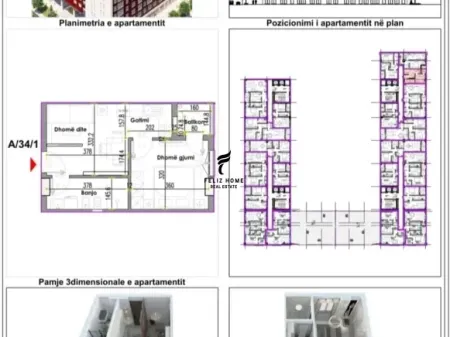 FOR SALE APARTMENT 1+1 KAVAJES STREET 100,500 EURO FH-59238