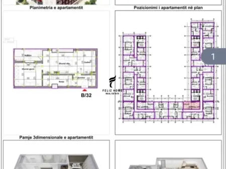 FOR SALE APARTMENT 1+1 KAVAJES STREET 150,000 EURO FH-59236